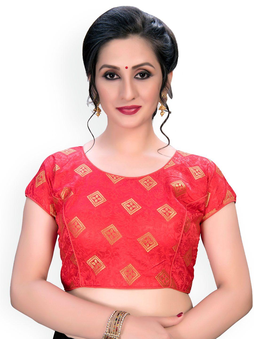 fab dadu pink printed saree blouse