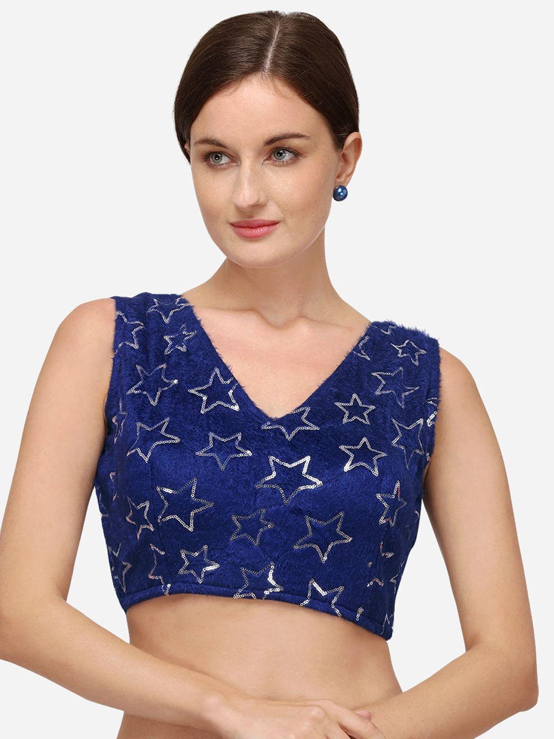 fab dadu sequined silk saree blouse