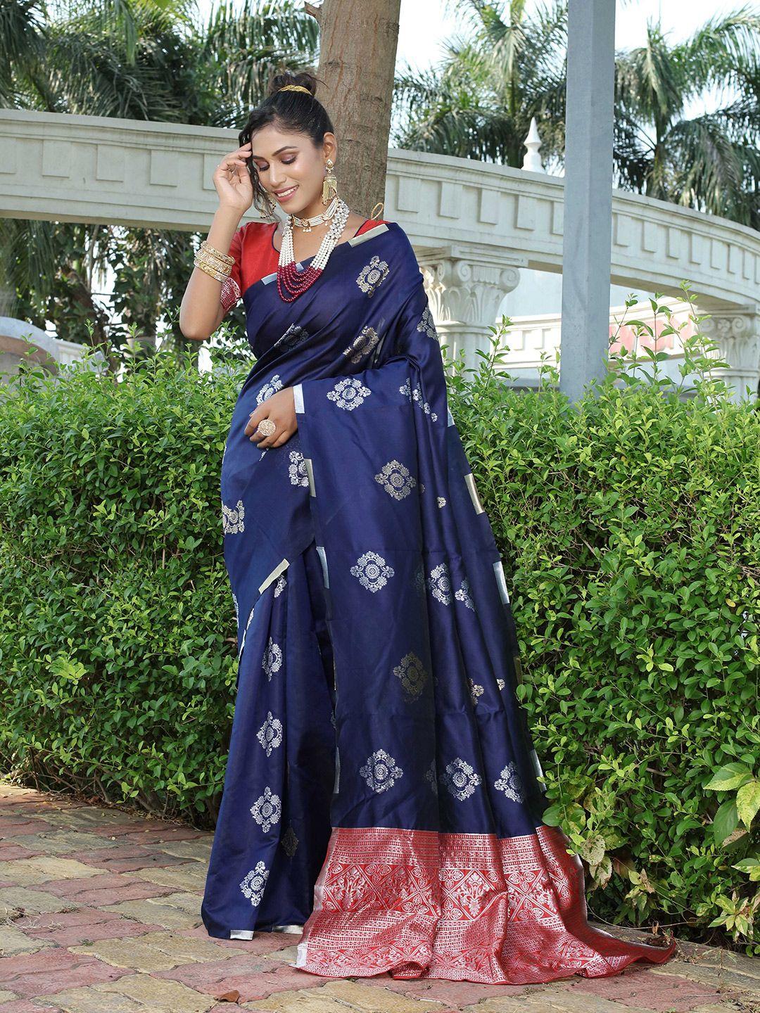 fab viva ethnic motifs woven design zari banarasi saree