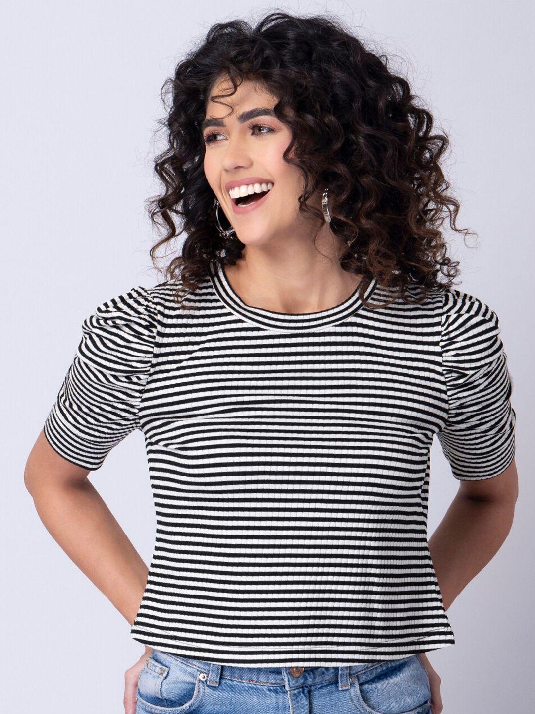 faballey black striped top