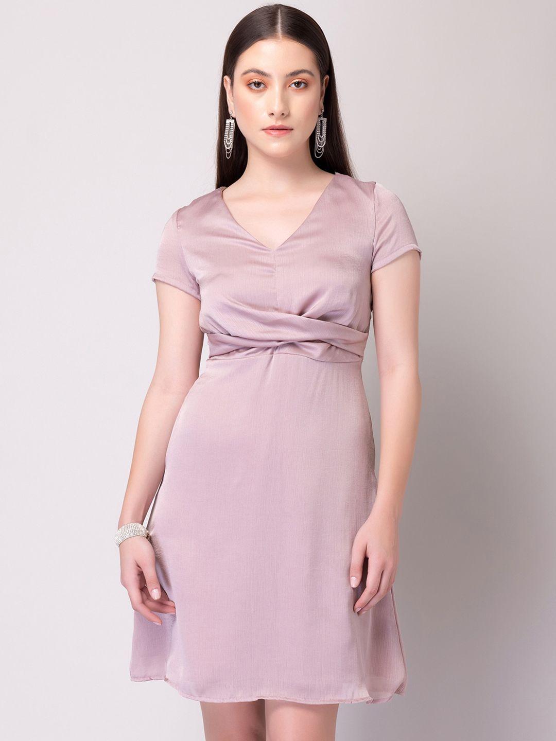 faballey-purple-georgette-empire-dress