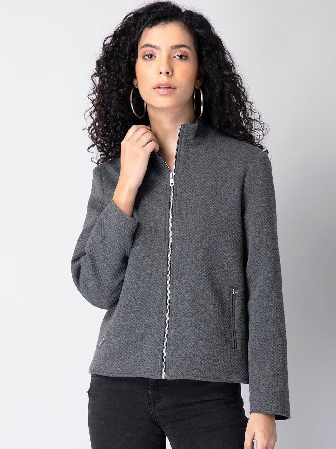 faballey women grey sporty jacket