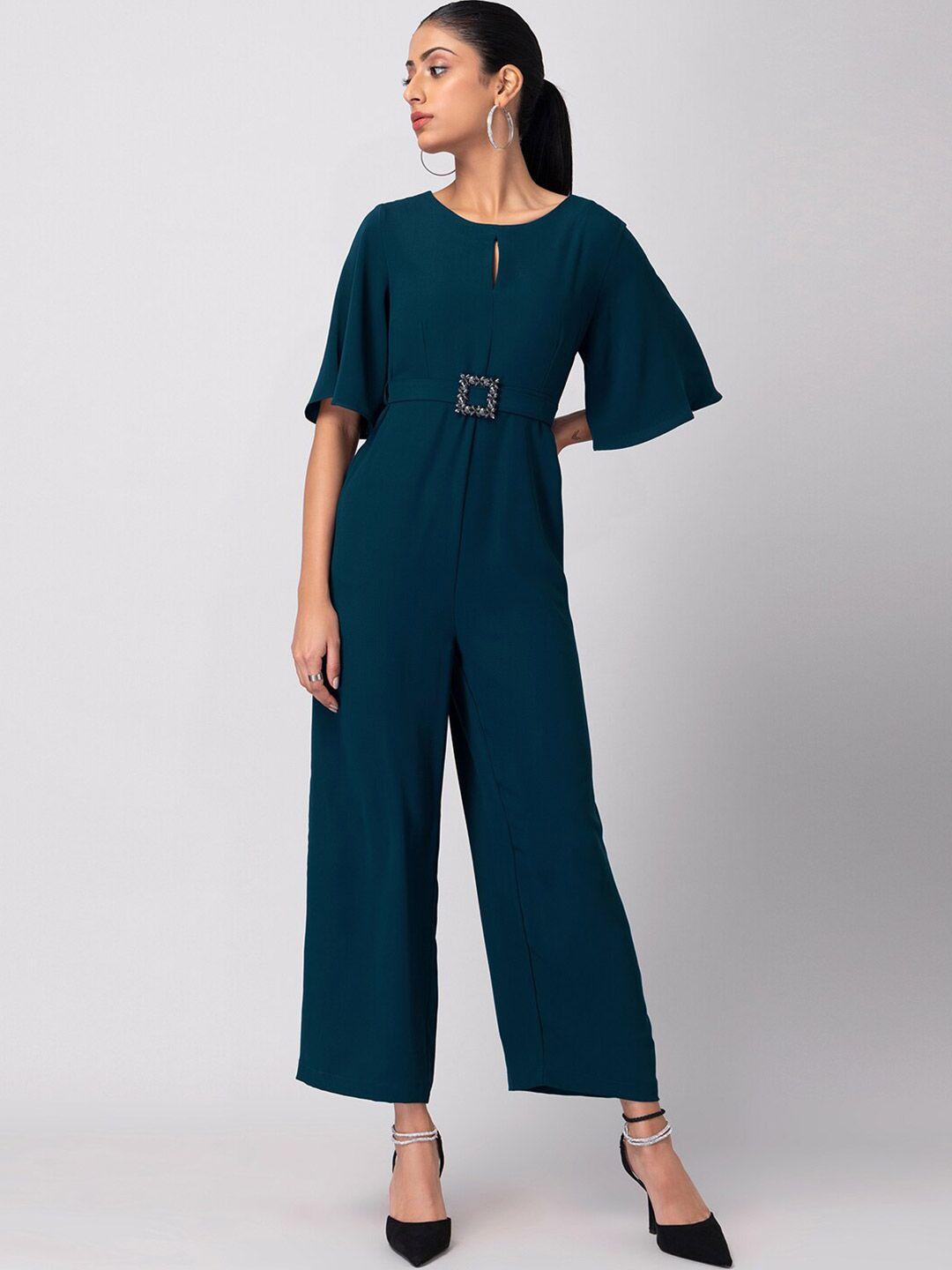 faballey blue basic jumpsuit