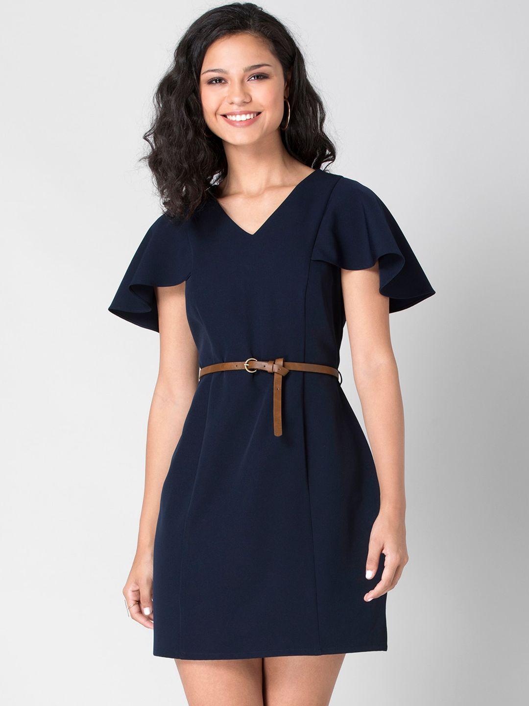 faballey blue sheath dress