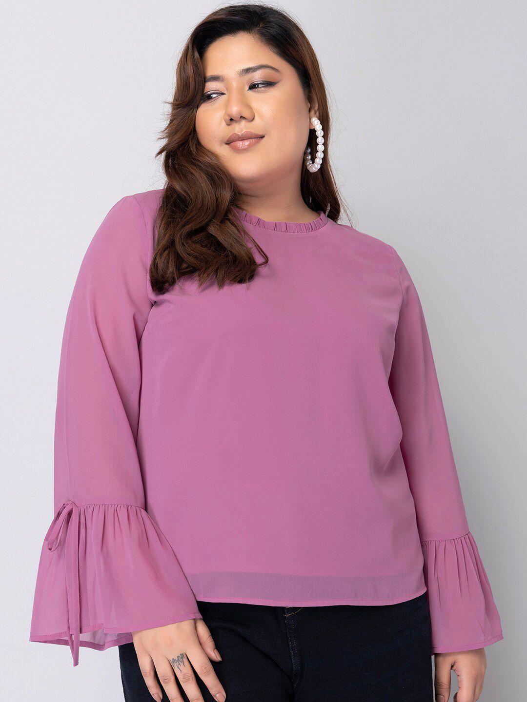 faballey curve plus size georgette top