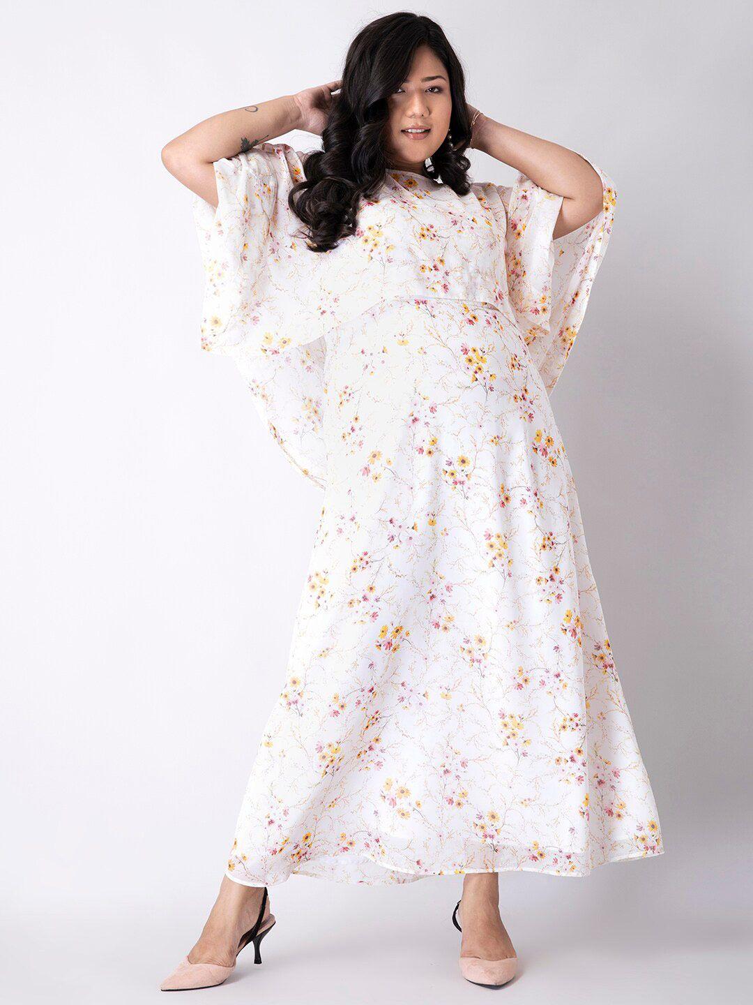 faballey floral georgette maxi dress