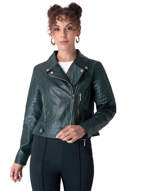 faballey green regular fit jacket