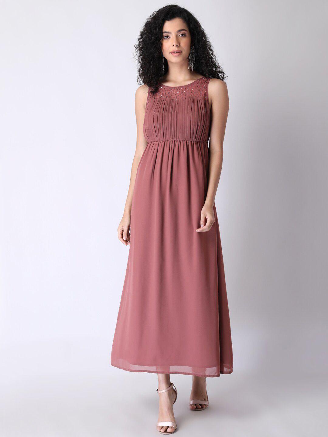 faballey mauve embellished maxi dress