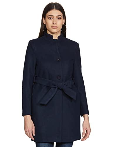 faballey women's a-line coat (jac00575_blue_xl)