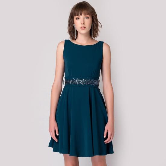 faballey women embellished a-line dress