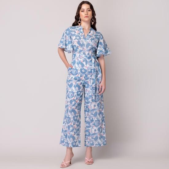 faballey women floral printed jumpsuit