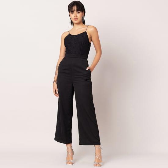 faballey women laced jumpsuit