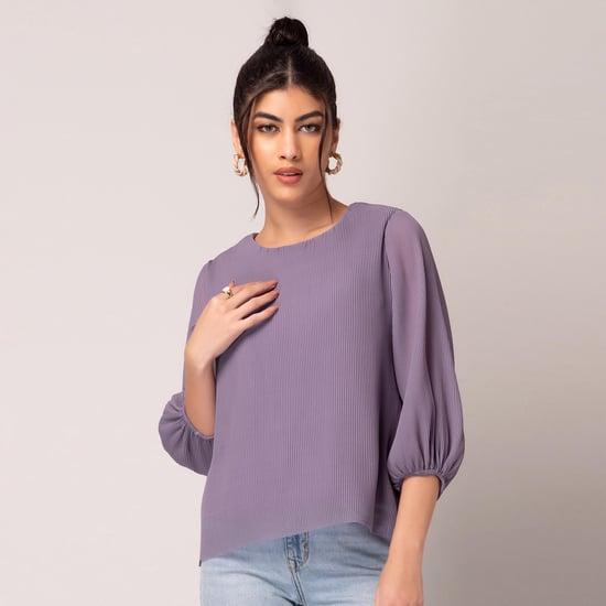 faballey women pleated casual top