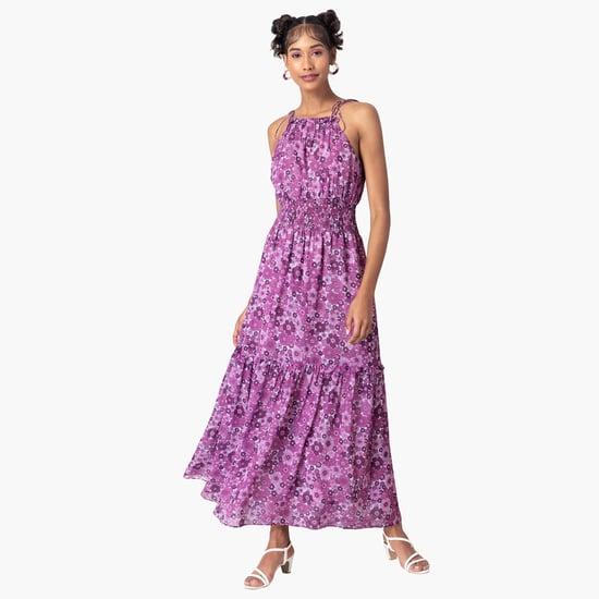 faballey women printed a-line dress