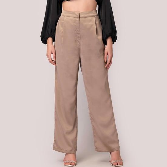 faballey women solid full-length trousers