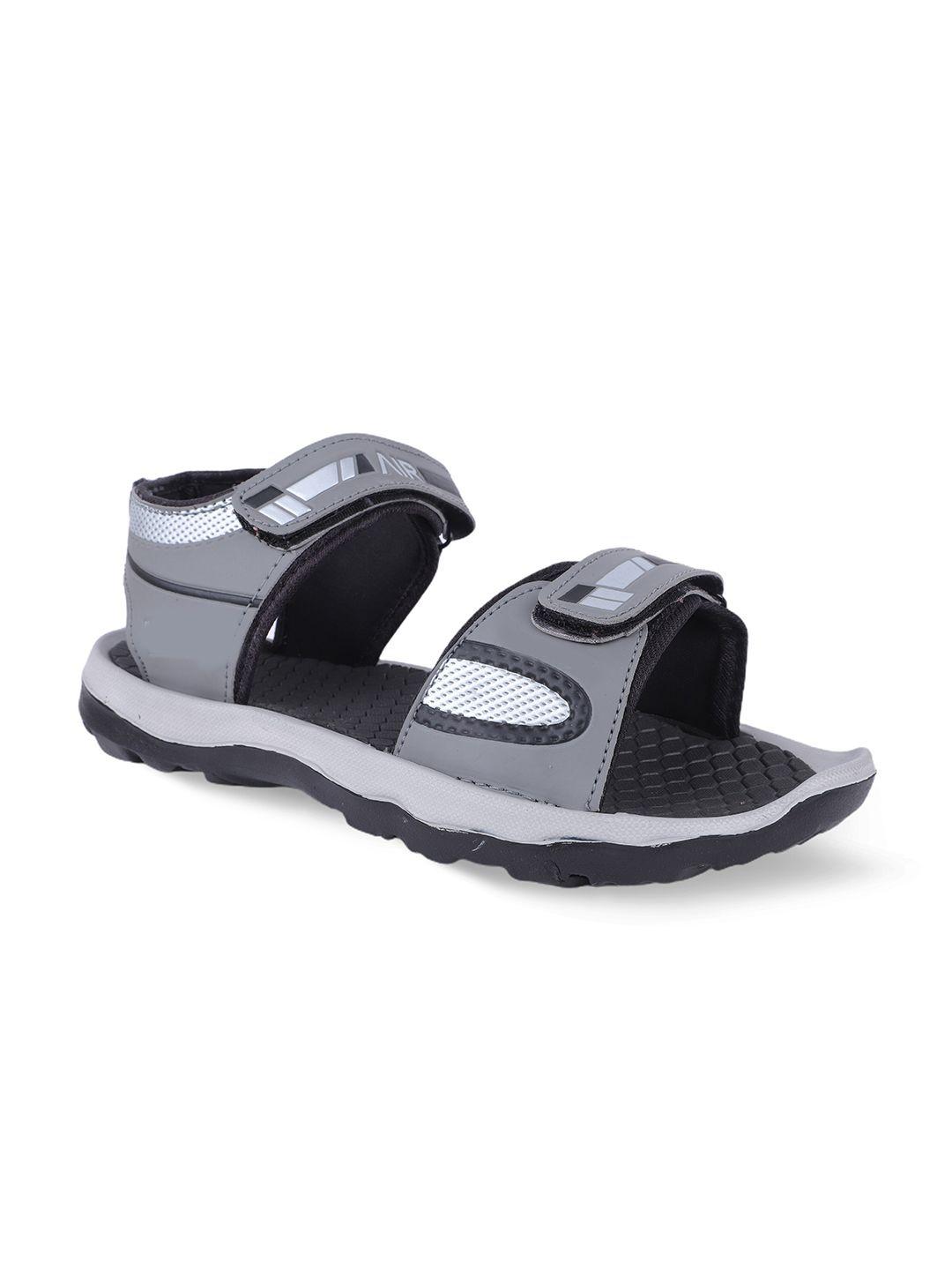 fabbmate men black & grey  sports sandals