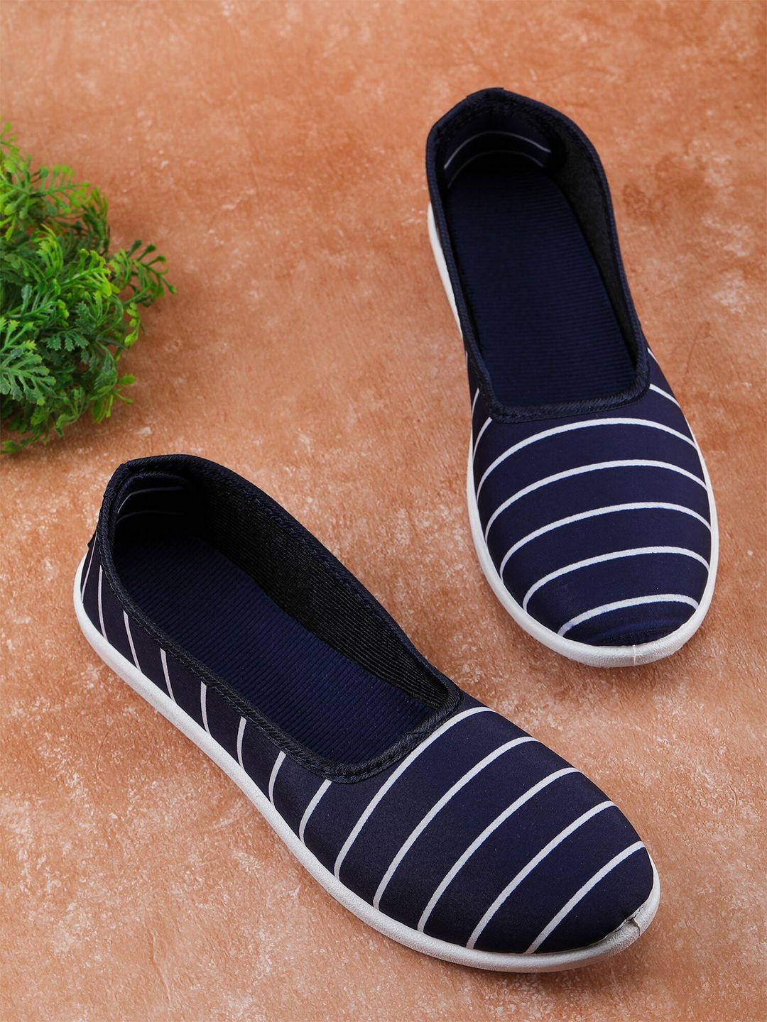 fabbmate women navy blue walking non-marking shoes
