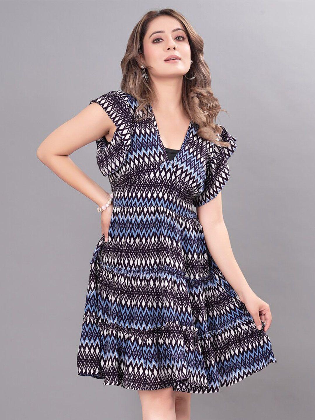 fabdyor navy blue dress