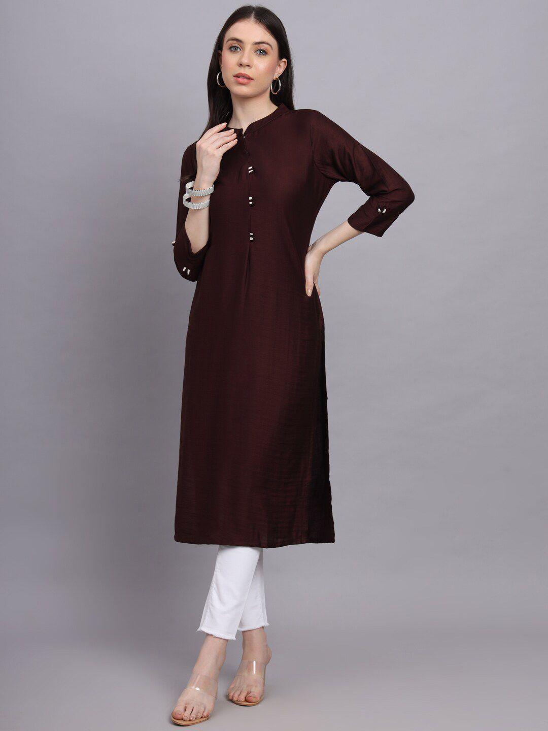 fabdyor women maroon kurta