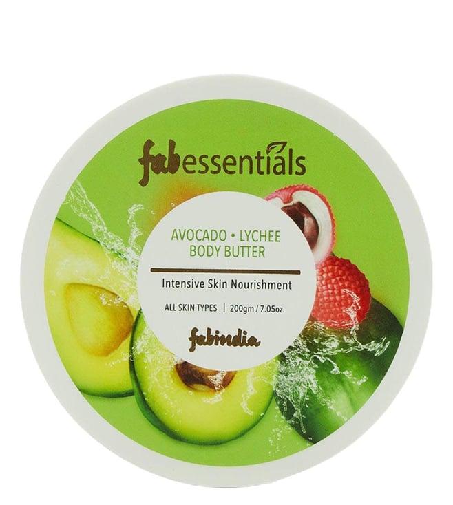 fabessentials avocado & lychee body butter - 200 gm