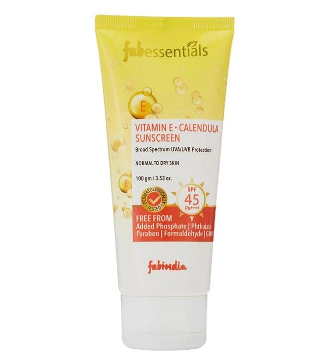 fabessentials vitamin e & calendula sunscreen - 100 gm