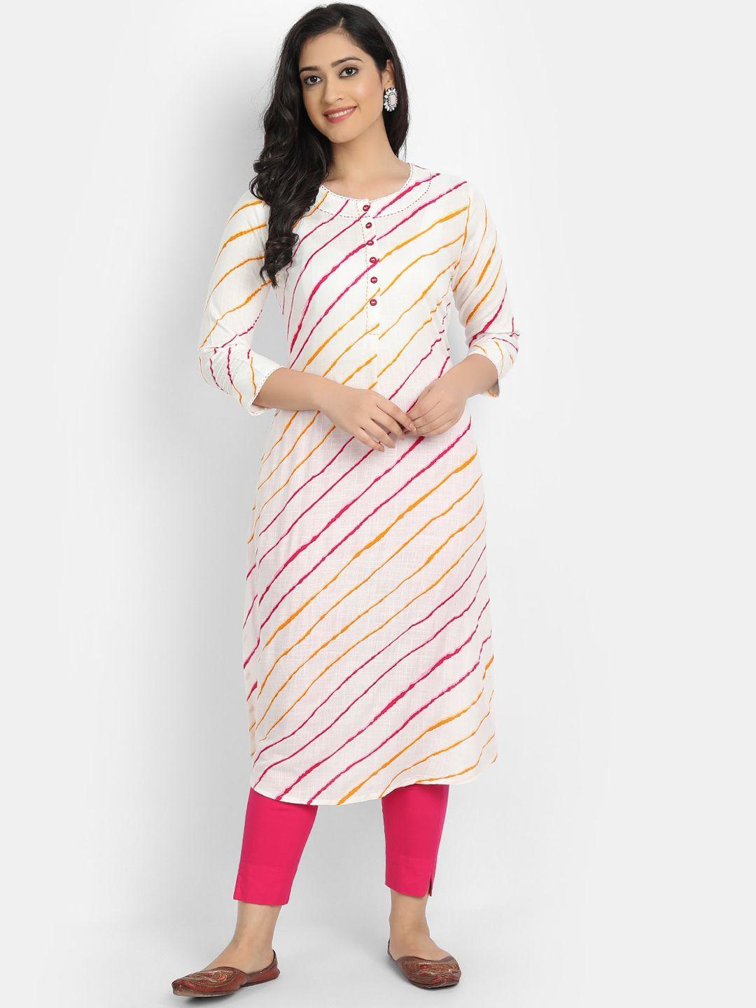 fabglobal leheriya striped kurta