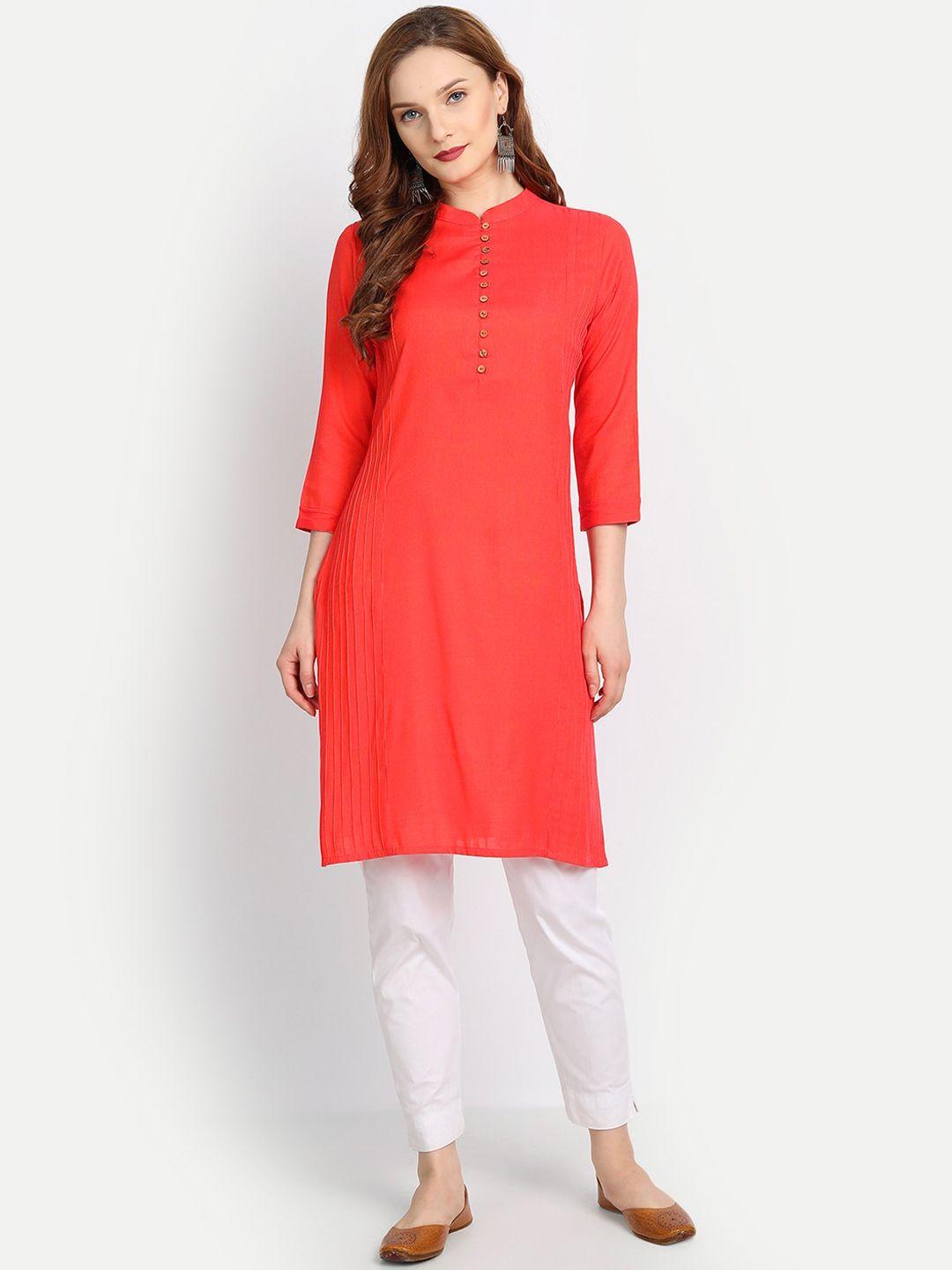 fabglobal women coral kurta