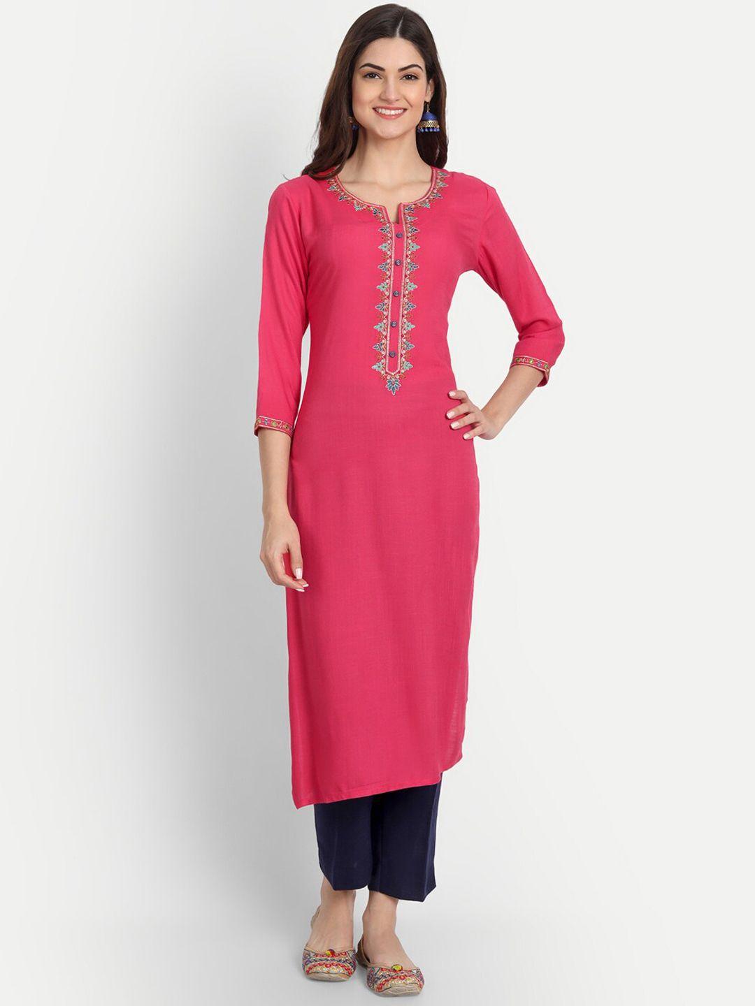 fabglobal women thread work kurta