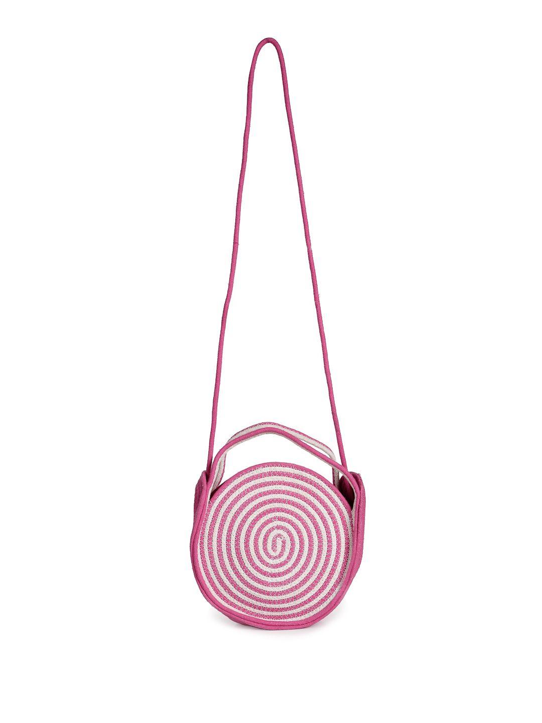 fabinaliv pink structured sling bag