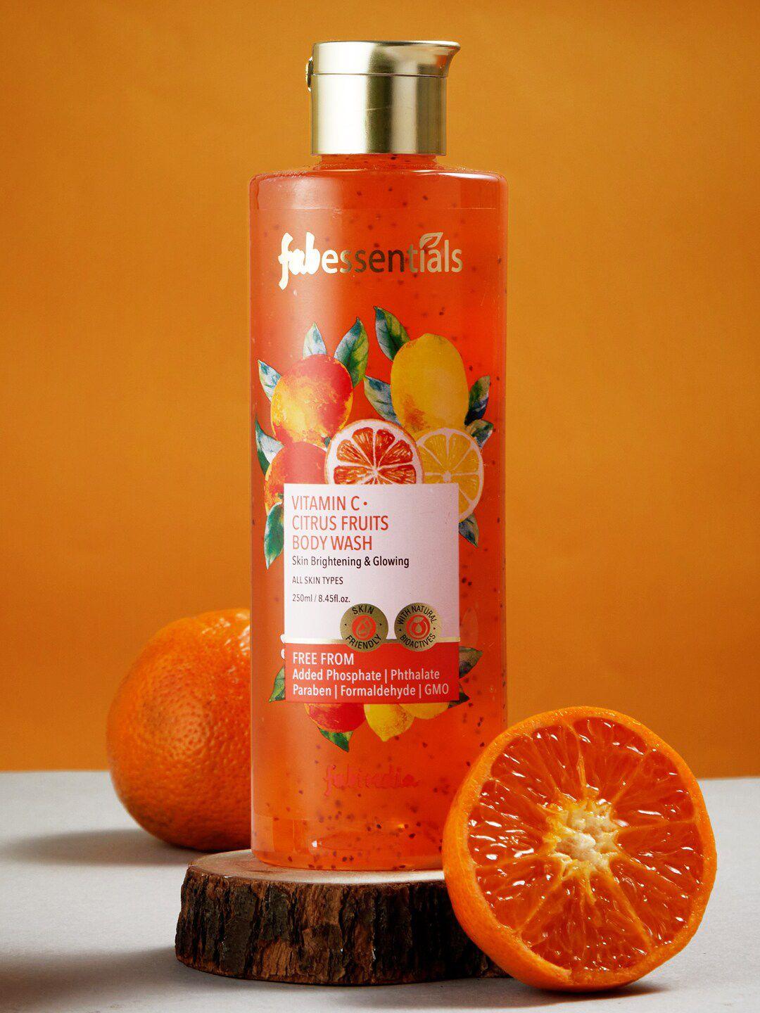 fabindia fabessentials vitamin c citrus fruits body wash 250ml