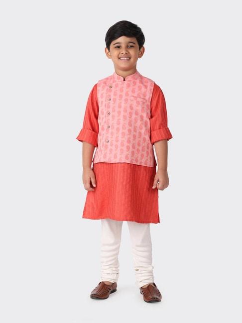 fabindia-kids-pink-printed-nehru-jacket