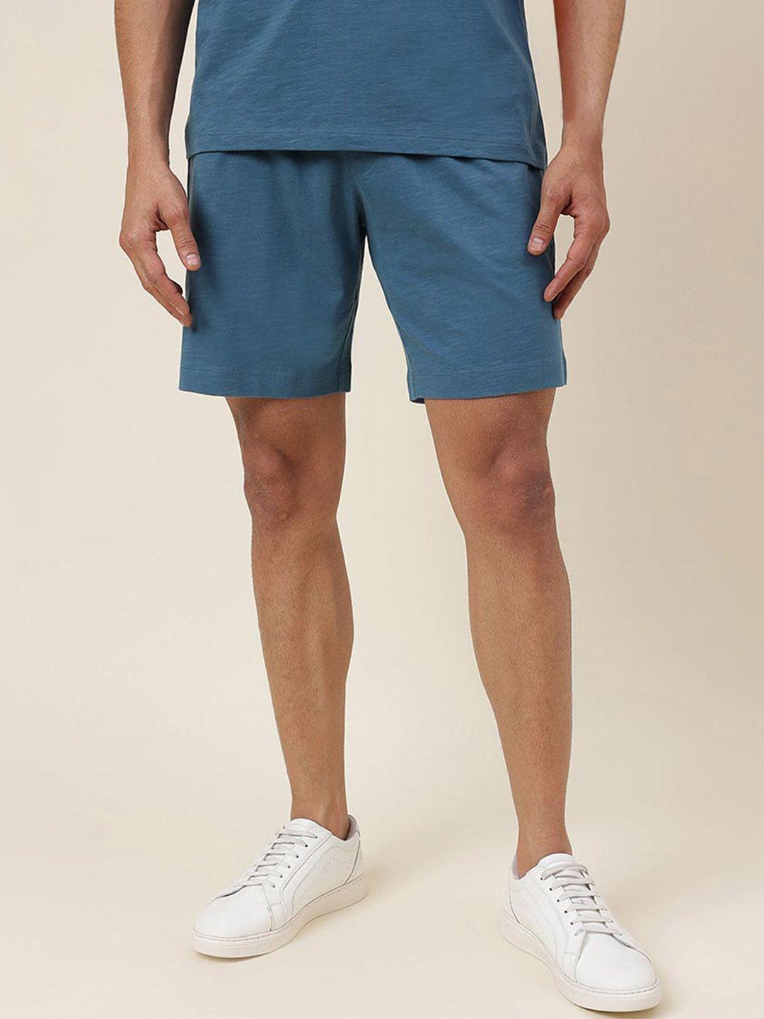 fabindia men mid rise cotton shorts