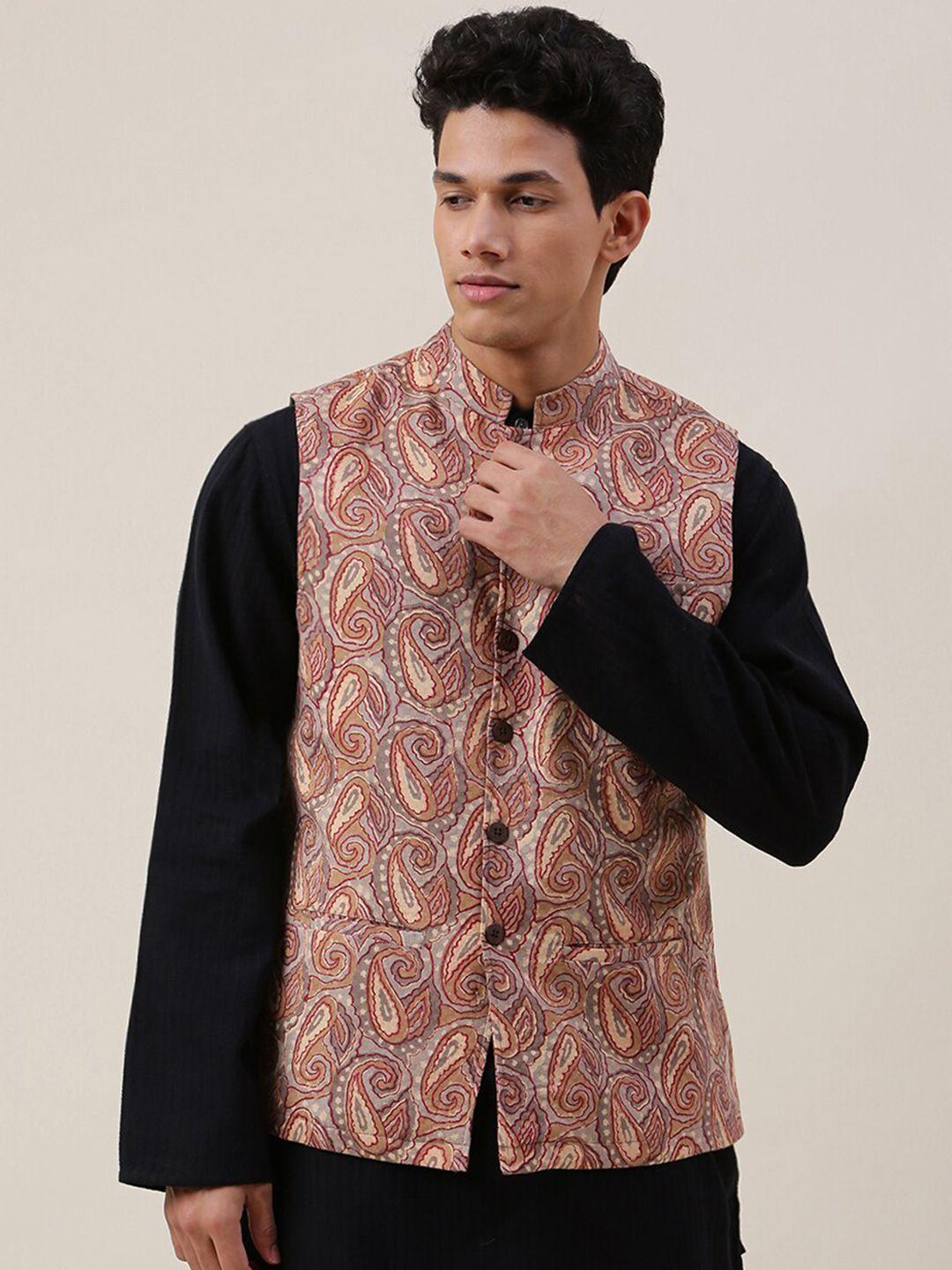 fabindia-paisley-printed-pure-cotton-nehru-jacket