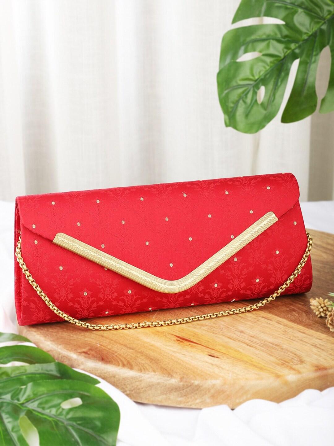fabindia printed party clutch