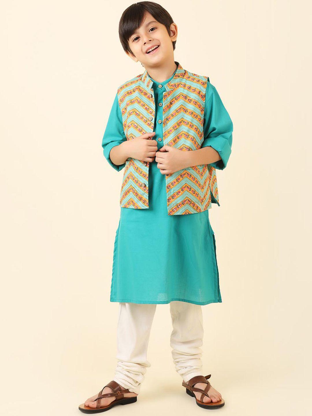 fabindia  printed pure cotton kurta with churidar