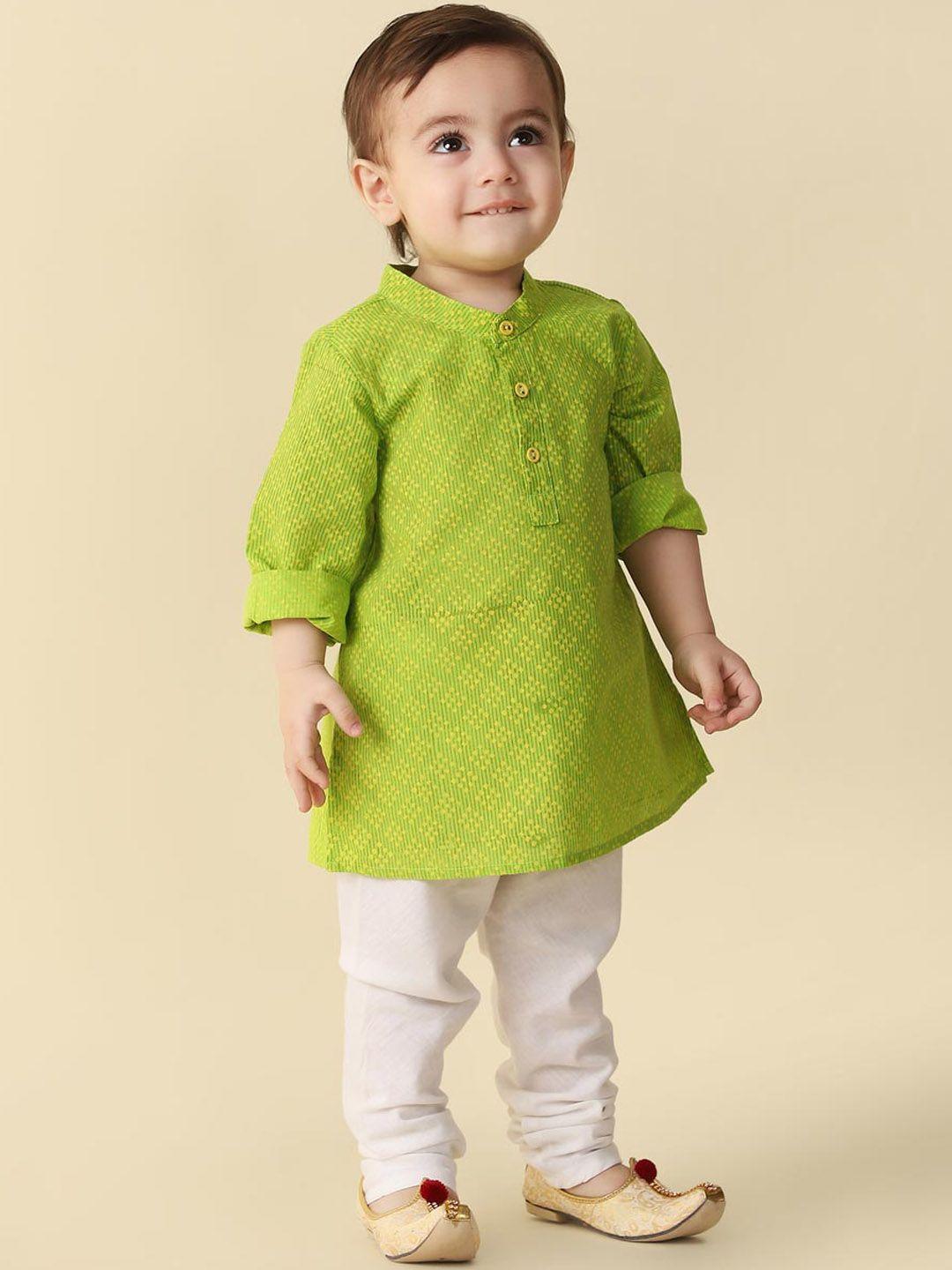 fabindia boys geometric printed cotton kurta