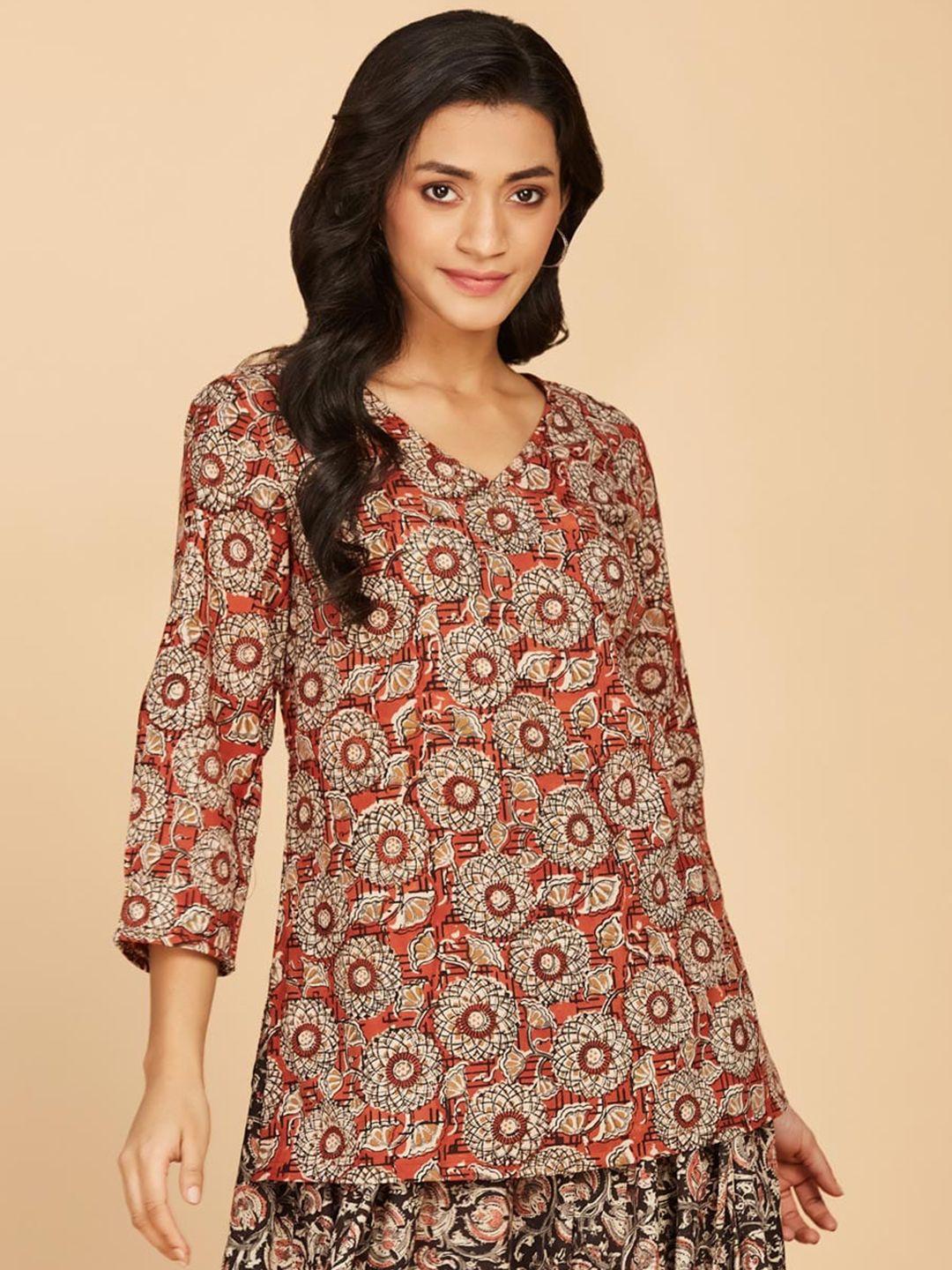 fabindia ethnic motifs printed cotton kurta