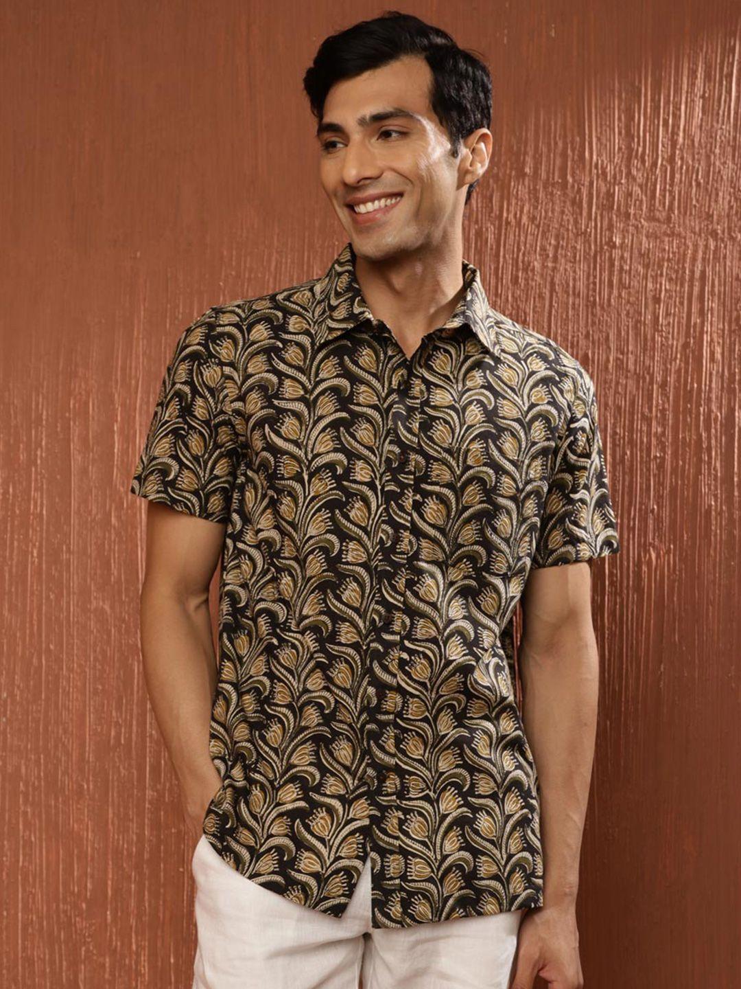 fabindia floral printed cotton casual shirt