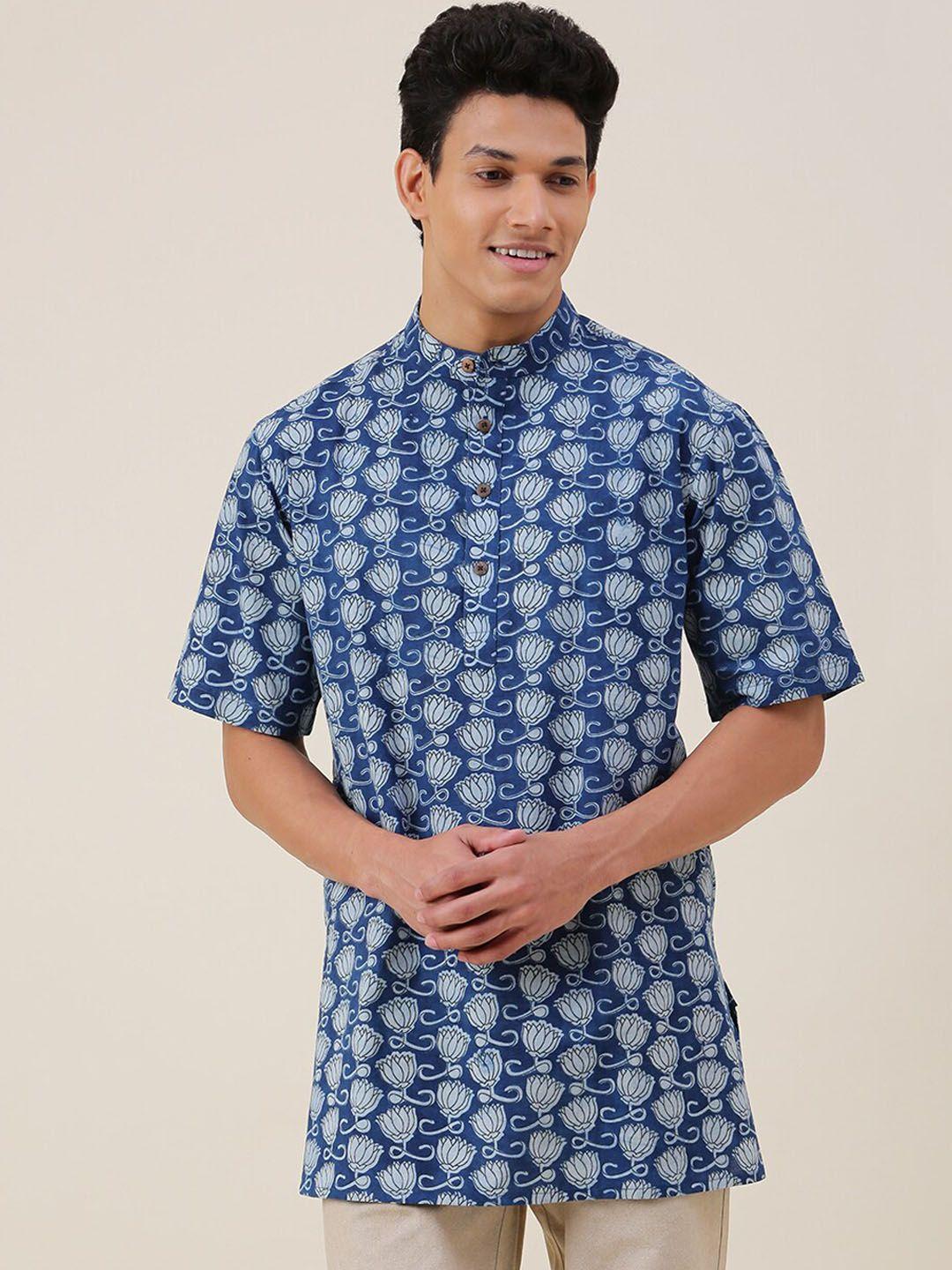 fabindia floral printed cotton short kurta