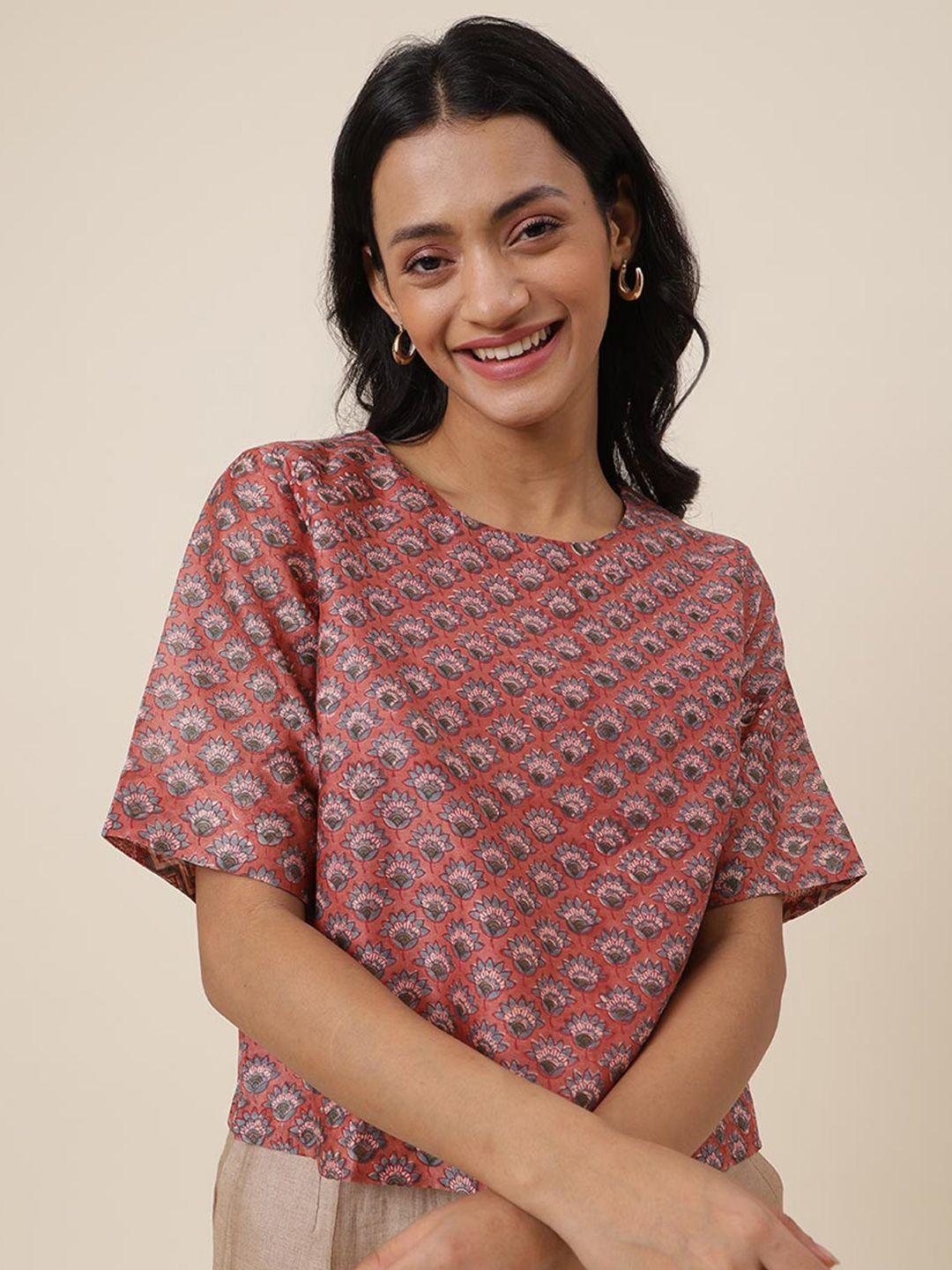 fabindia floral printed cotton top