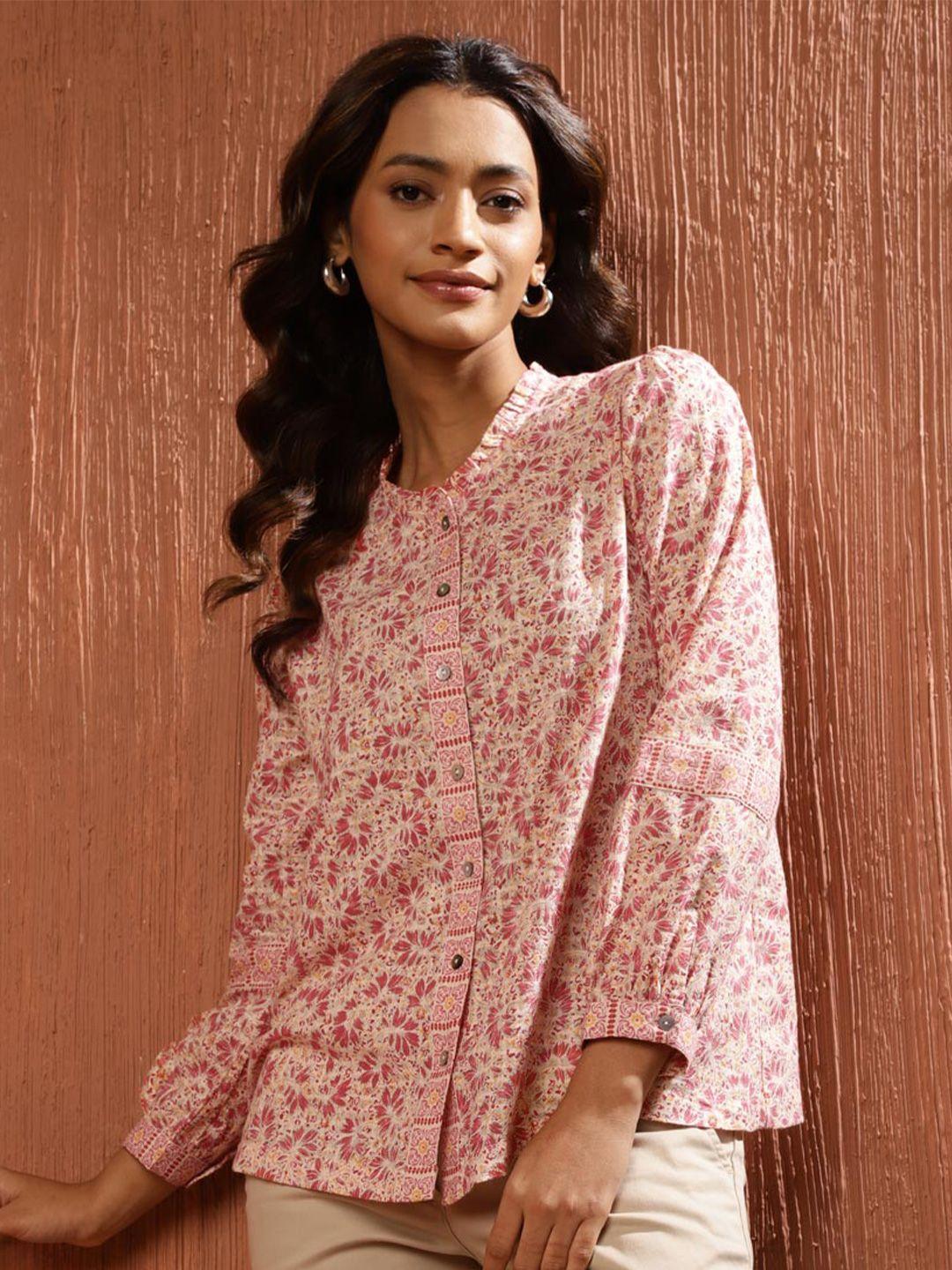 fabindia floral printed cotton top