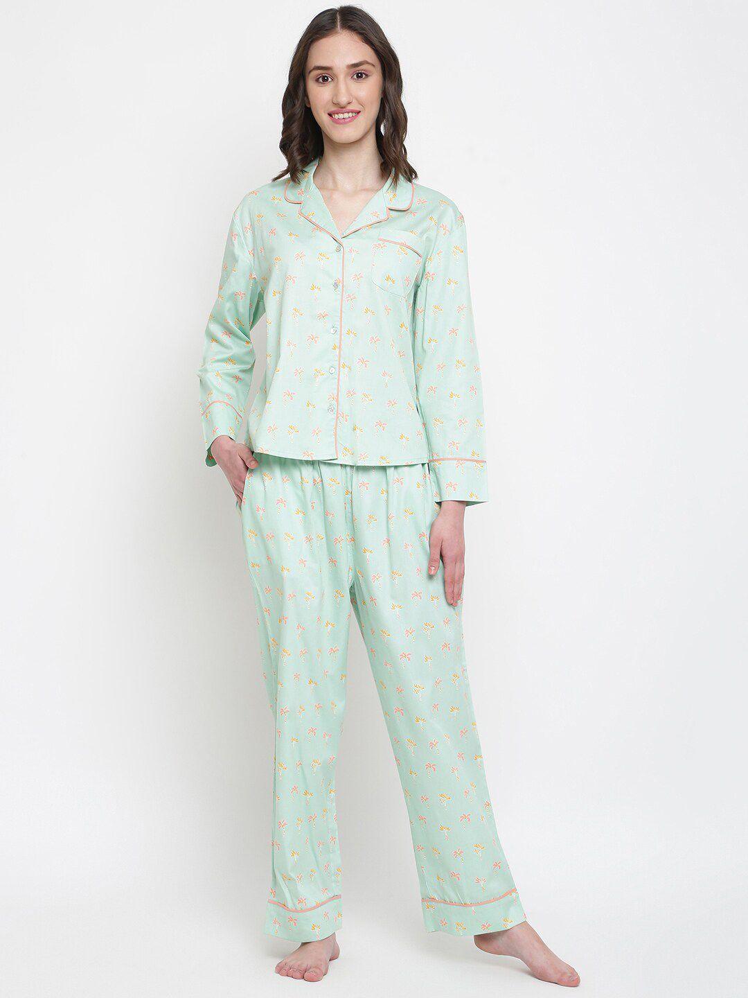 fabindia floral printed pure cotton night suit