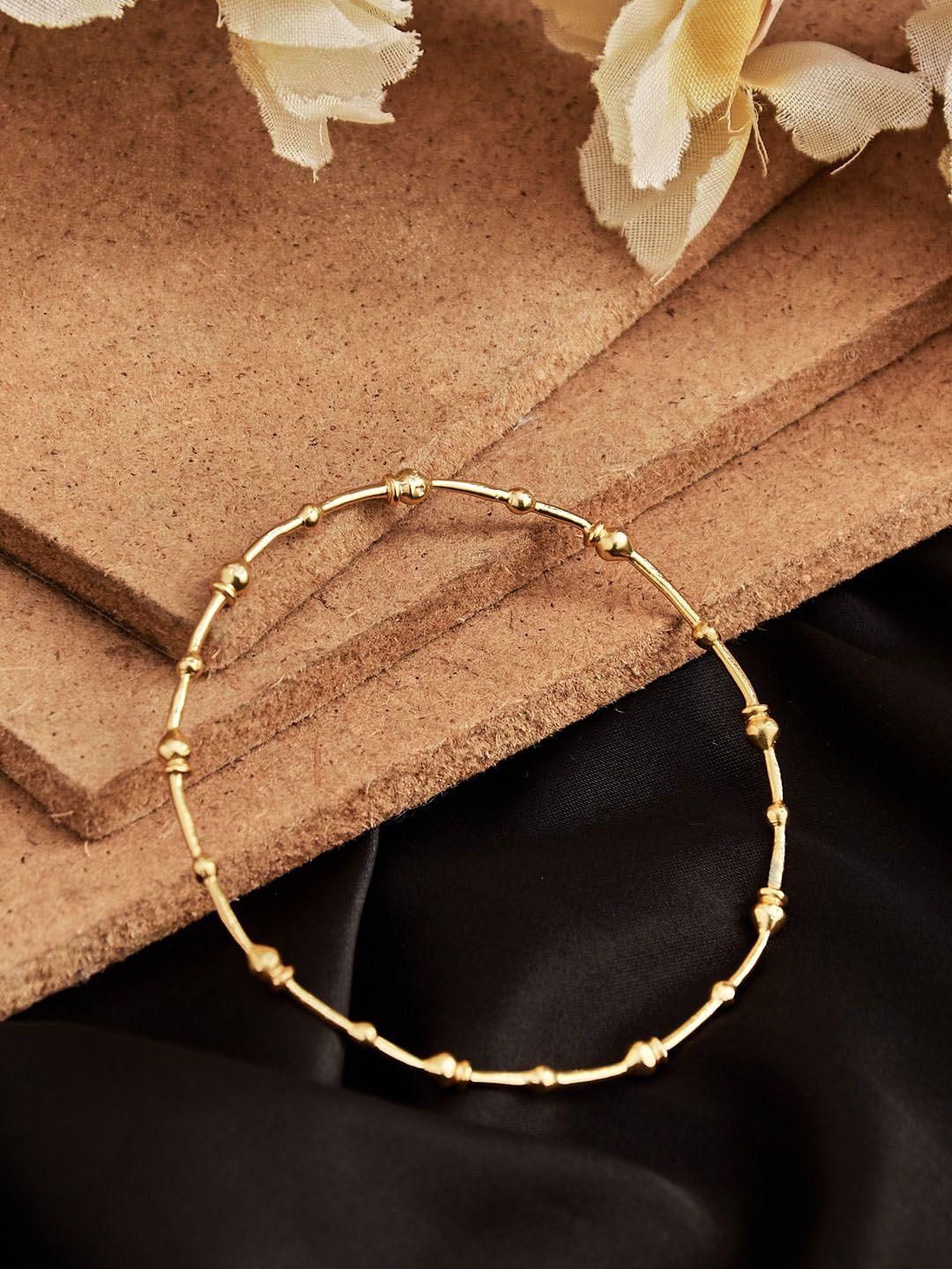 fabindia gold-plated minimalistic design silver bangle