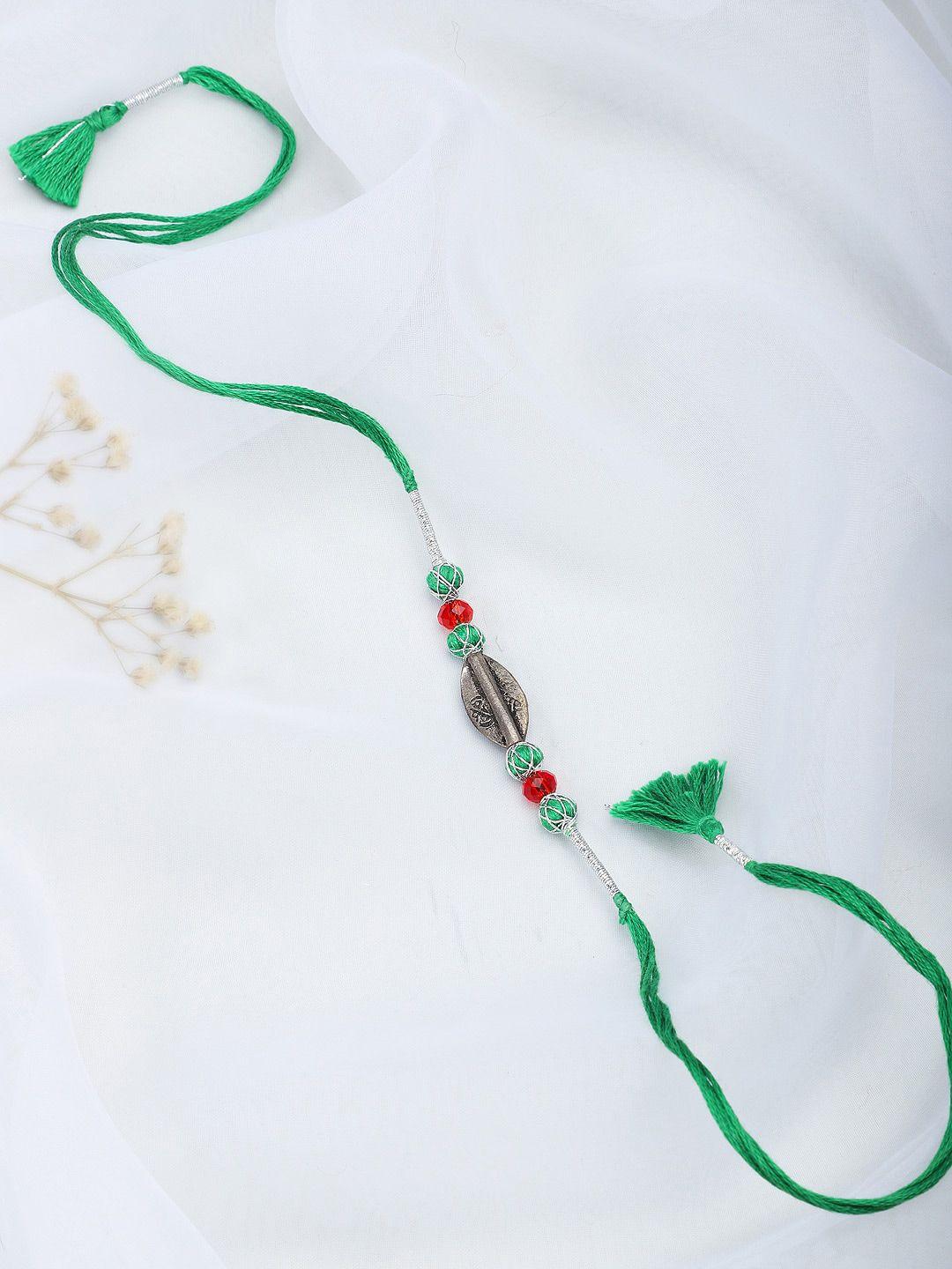 fabindia green wraparound rakhi