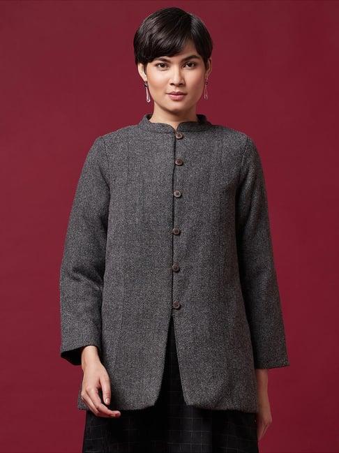 fabindia grey nehru jacket