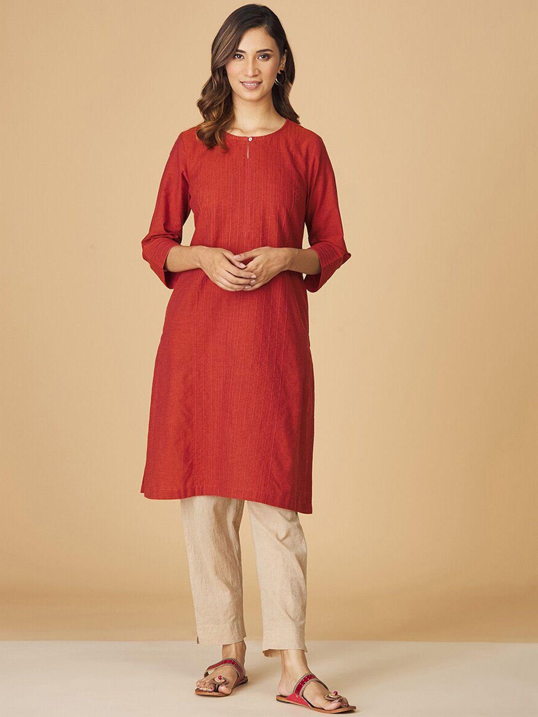 fabindia keyhole neck kurta