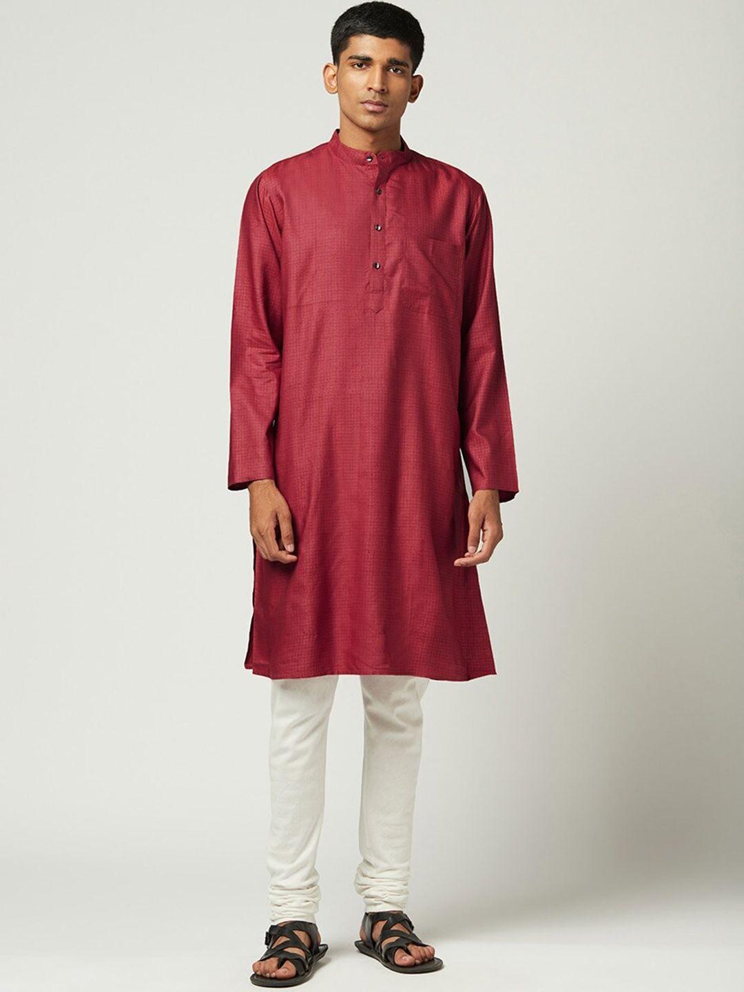 fabindia mandarin collar long sleeves kurta