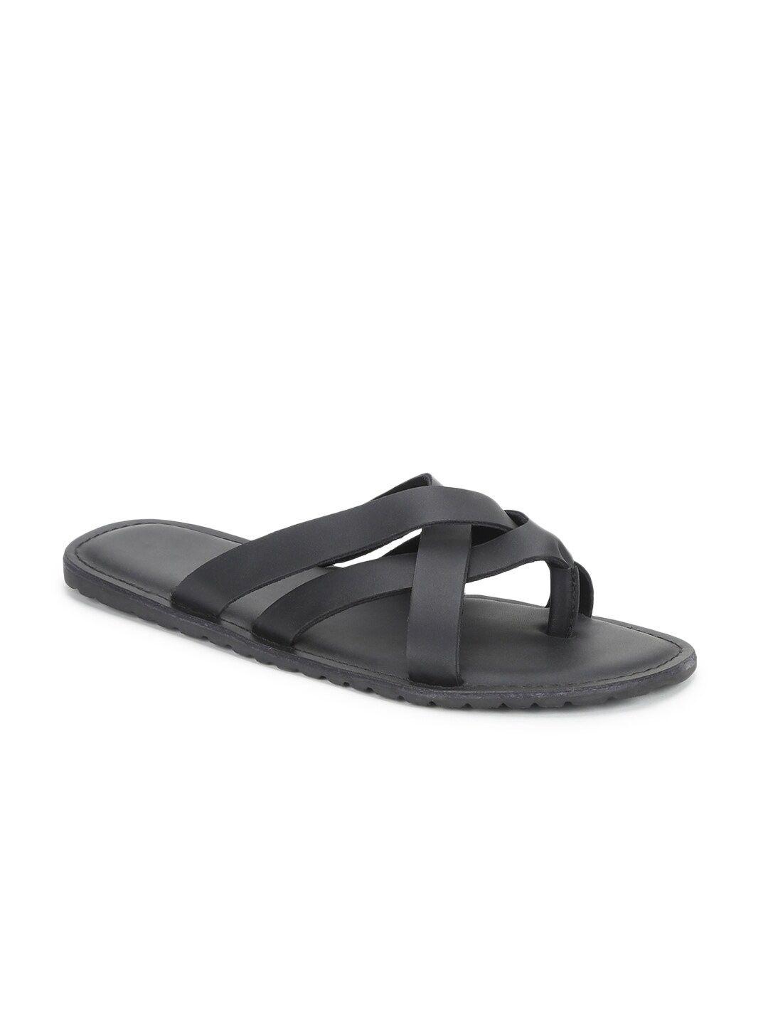 fabindia men  criss cross strap leather comfort sandals