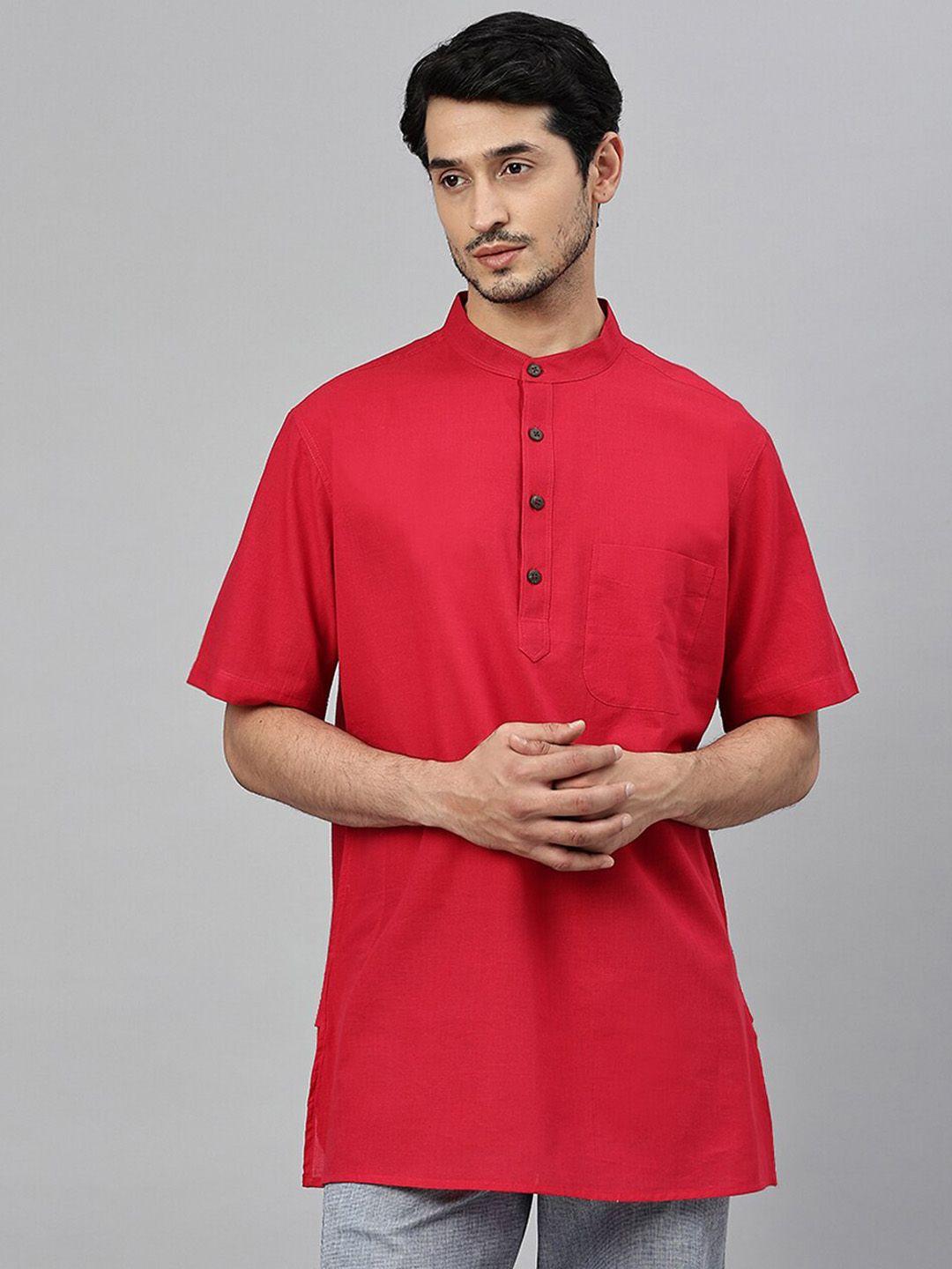 fabindia men mandarin collar cotton kurta