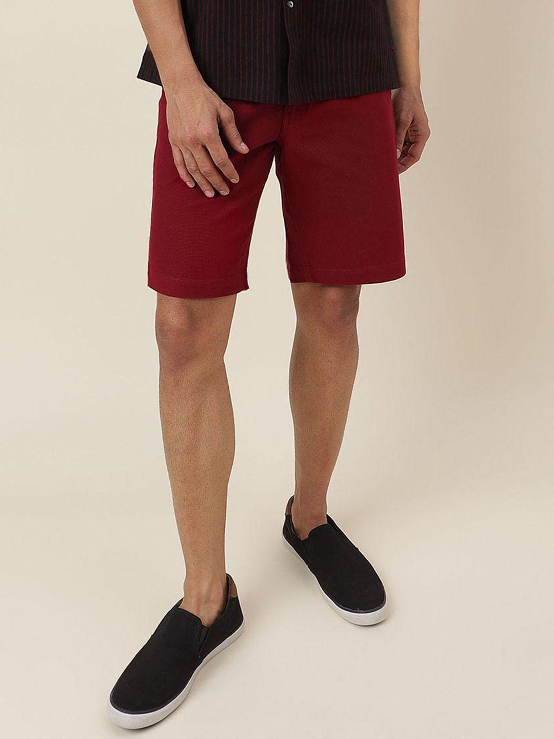fabindia men mid-rise cotton chino shorts